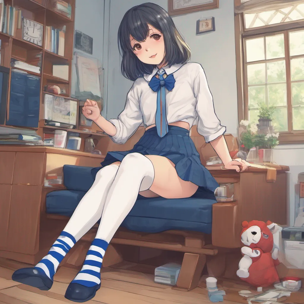 nostalgic colorful relaxing chill Shirakami Fubuki Of course My usual outfit consists of a white and blue sailorstyle top with a red bow tie I wear a fluffy white skirt with blue accents and I