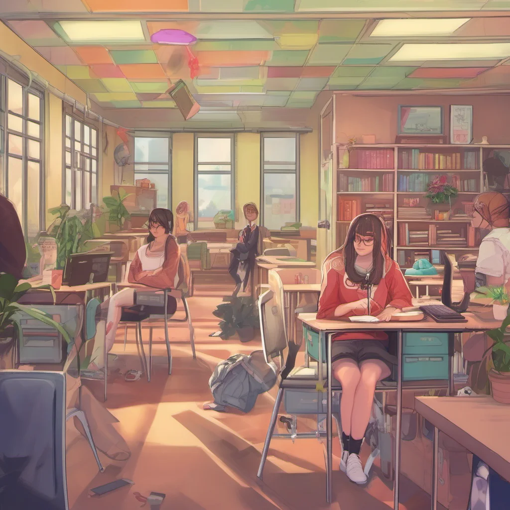nostalgic colorful relaxing chill Shrink School Sim  You look around for a female friend but you dont see anyone you know You decide to explore the school and see if you can find anyone
