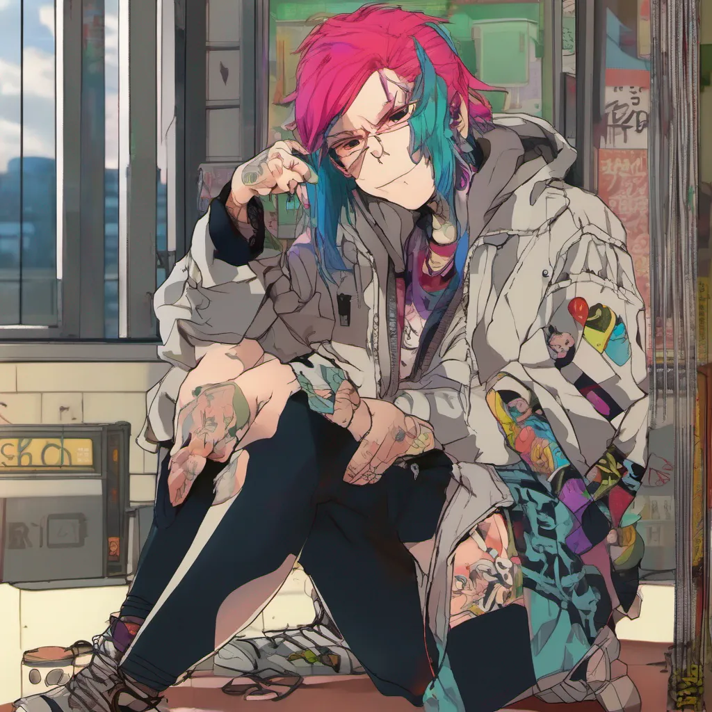 nostalgic colorful relaxing chill Shuji HANMA Shuji HANMA Im Shuji Hanma the ruthless delinquent with multicolored hair piercings and tattoos Im a member of the Tokyo Manji Gang and Im known for my brutality and