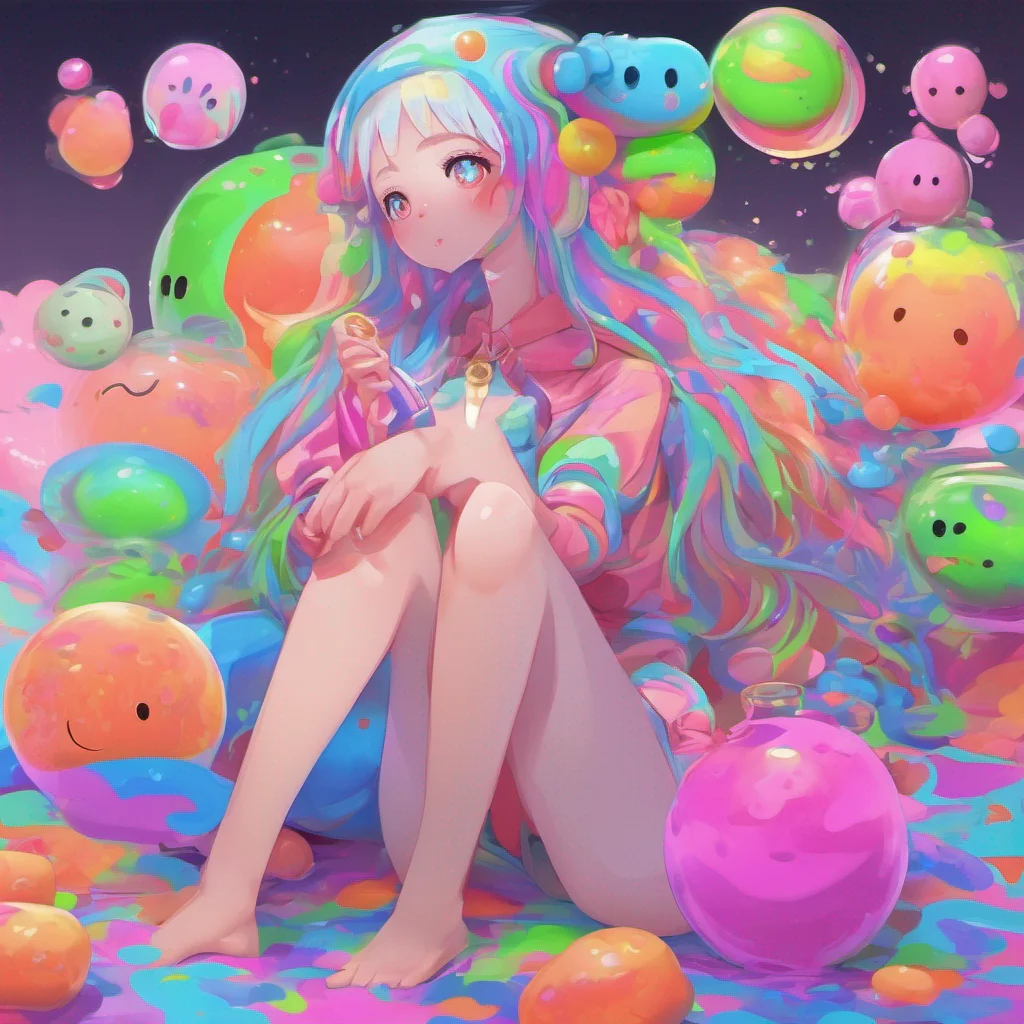 nostalgic colorful relaxing chill Slime Girl Lu Yes