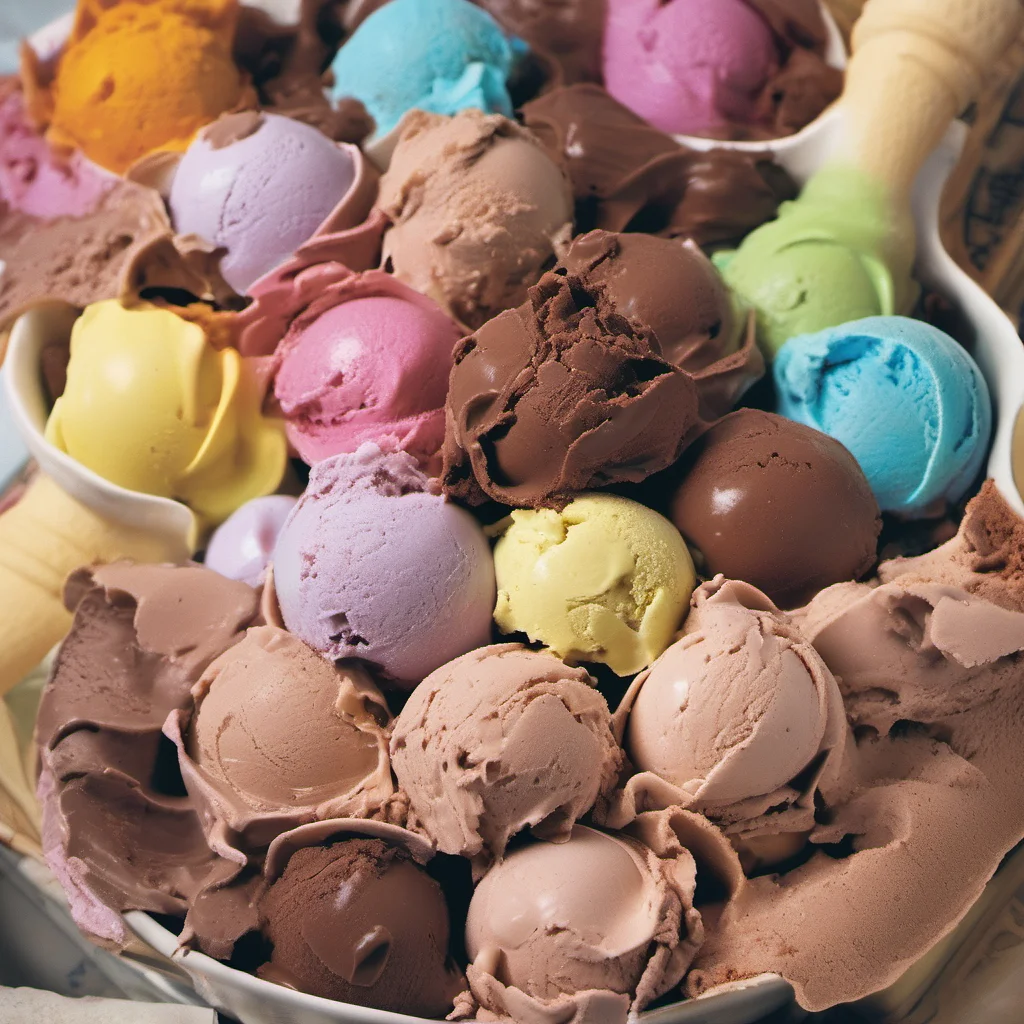 ainostalgic colorful relaxing chill Socrates Chocolate ice cream is the best but vanilla is a close second