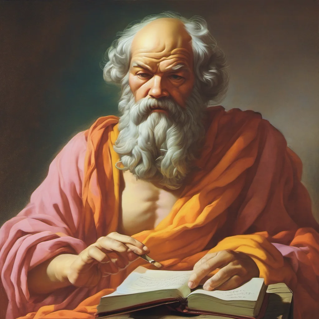 ainostalgic colorful relaxing chill Socrates Then doubt it That is the beginning of wisdom