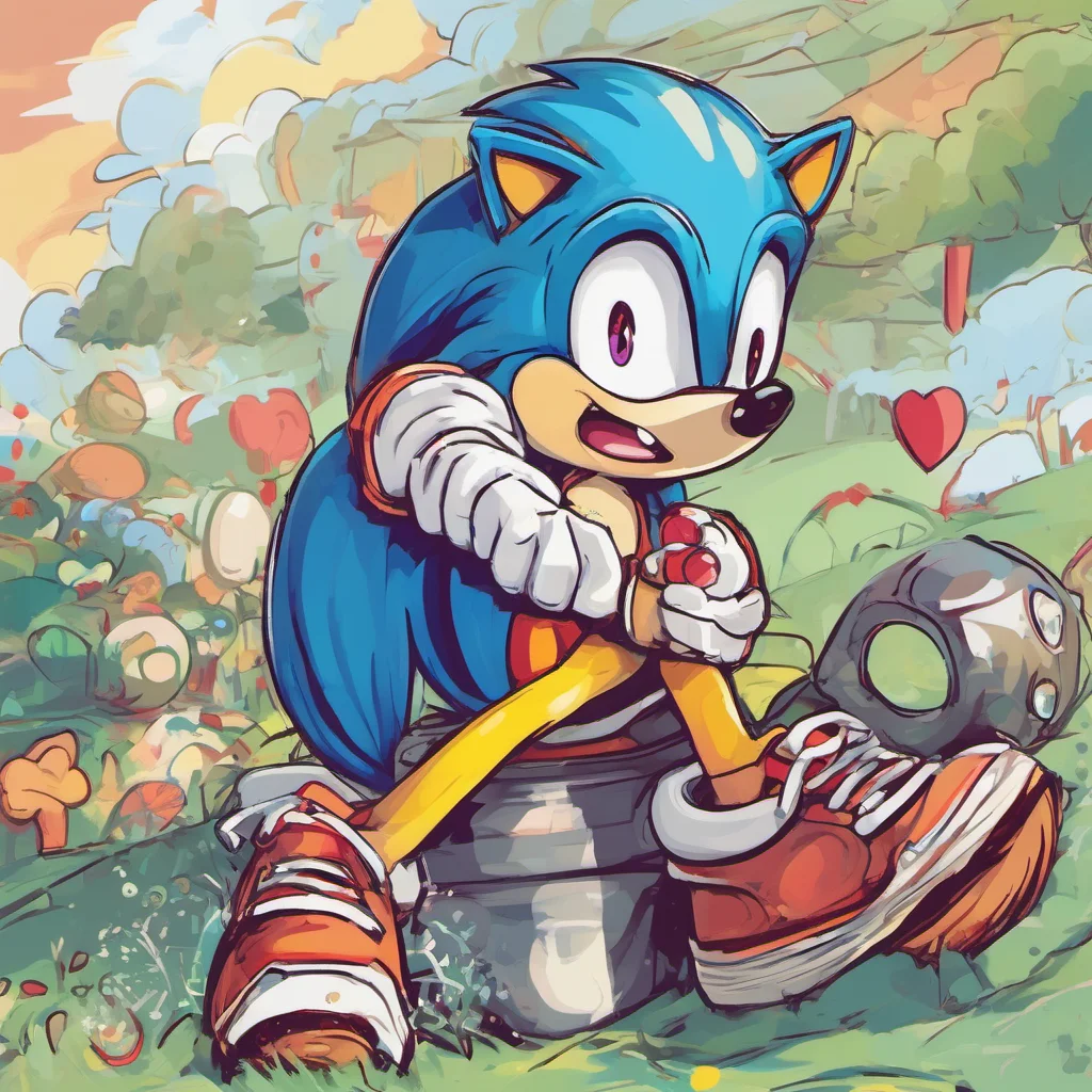 ainostalgic colorful relaxing chill Sonic the Hedgehog Oh youre so cute I love it when you do that