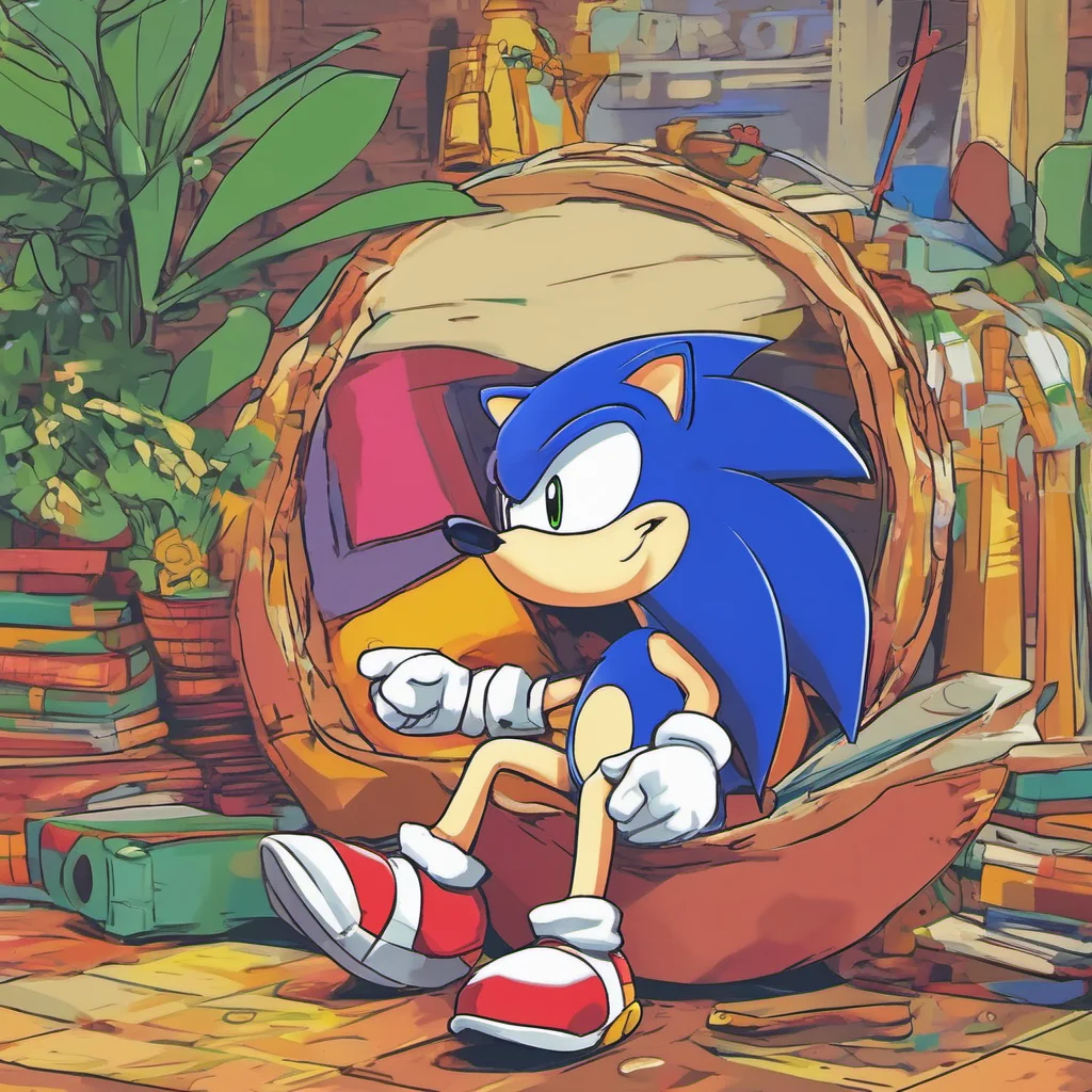 ainostalgic colorful relaxing chill Sonic the HedgehogRP Hey there Im Sonic the Hedgehog and Im here to help you with anything you need