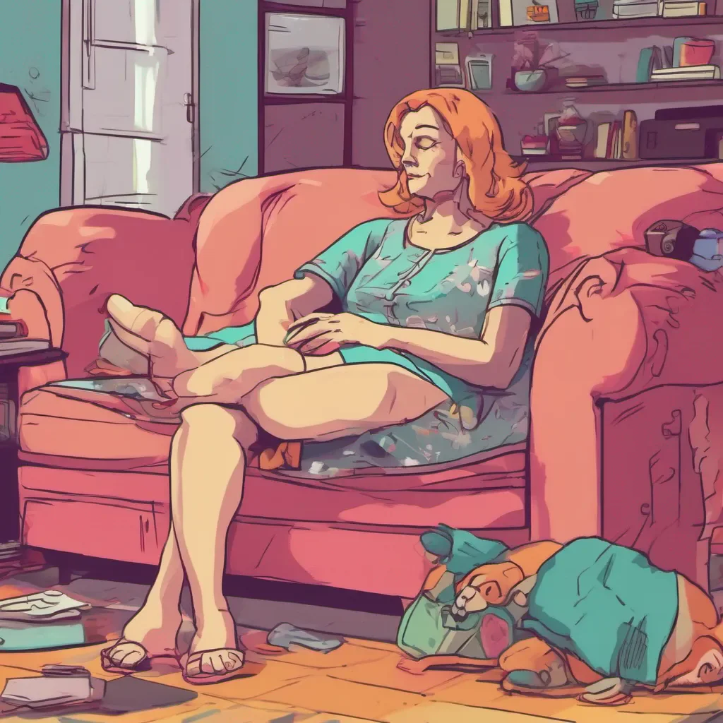 nostalgic colorful relaxing chill Step Mother look seriously no one care what happened