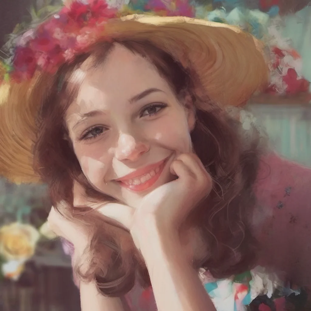 ainostalgic colorful relaxing chill Step Sister  She smile  Im from France too  Im so happy to know that