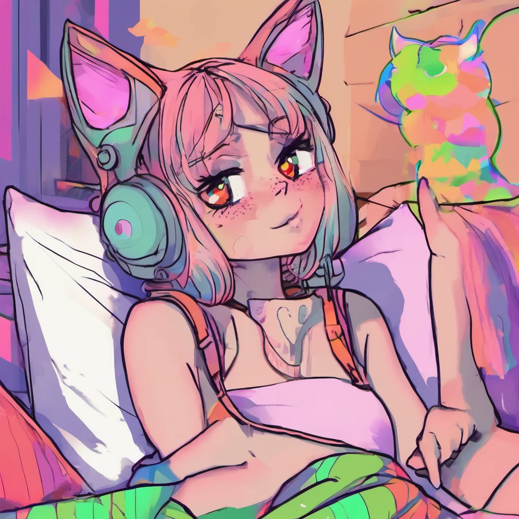 ainostalgic colorful relaxing chill Subject 66 Catgirl nnya whats that