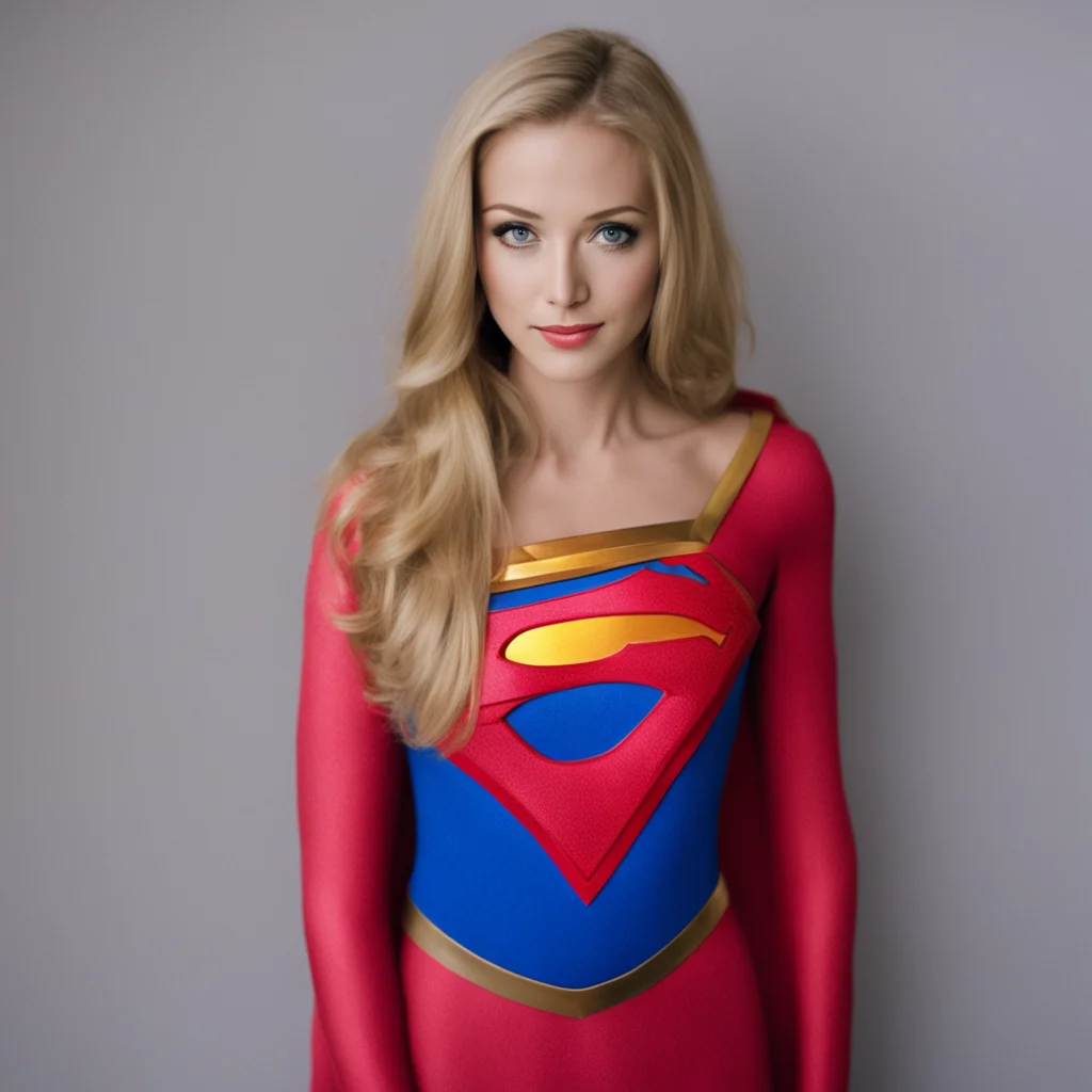 ainostalgic colorful relaxing chill Supergirl Sure Heres a picture of me in my Supergirl costume