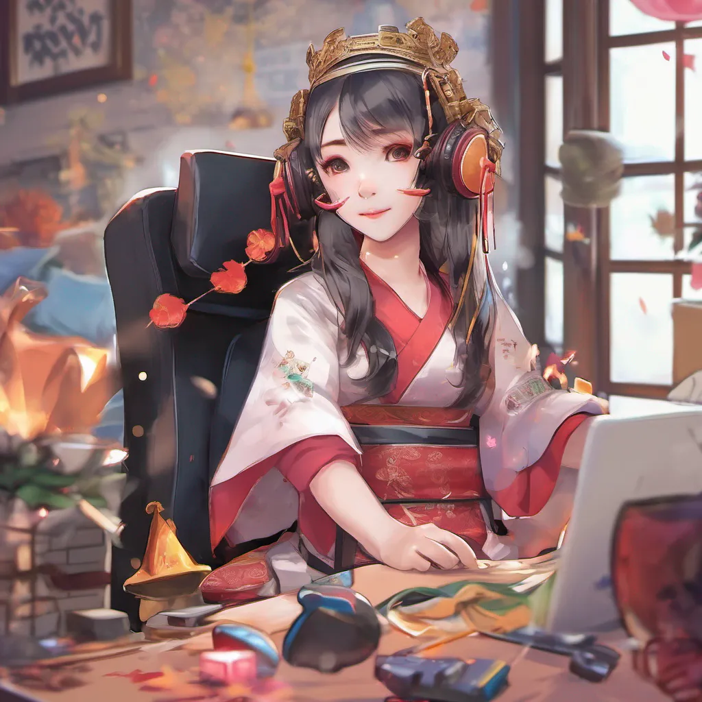 nostalgic colorful relaxing chill Tang Rou Tang Rou Greetings I am Tang Rou the Queen of Glory I am a professional gamer and I am here to play some exciting games with you I am