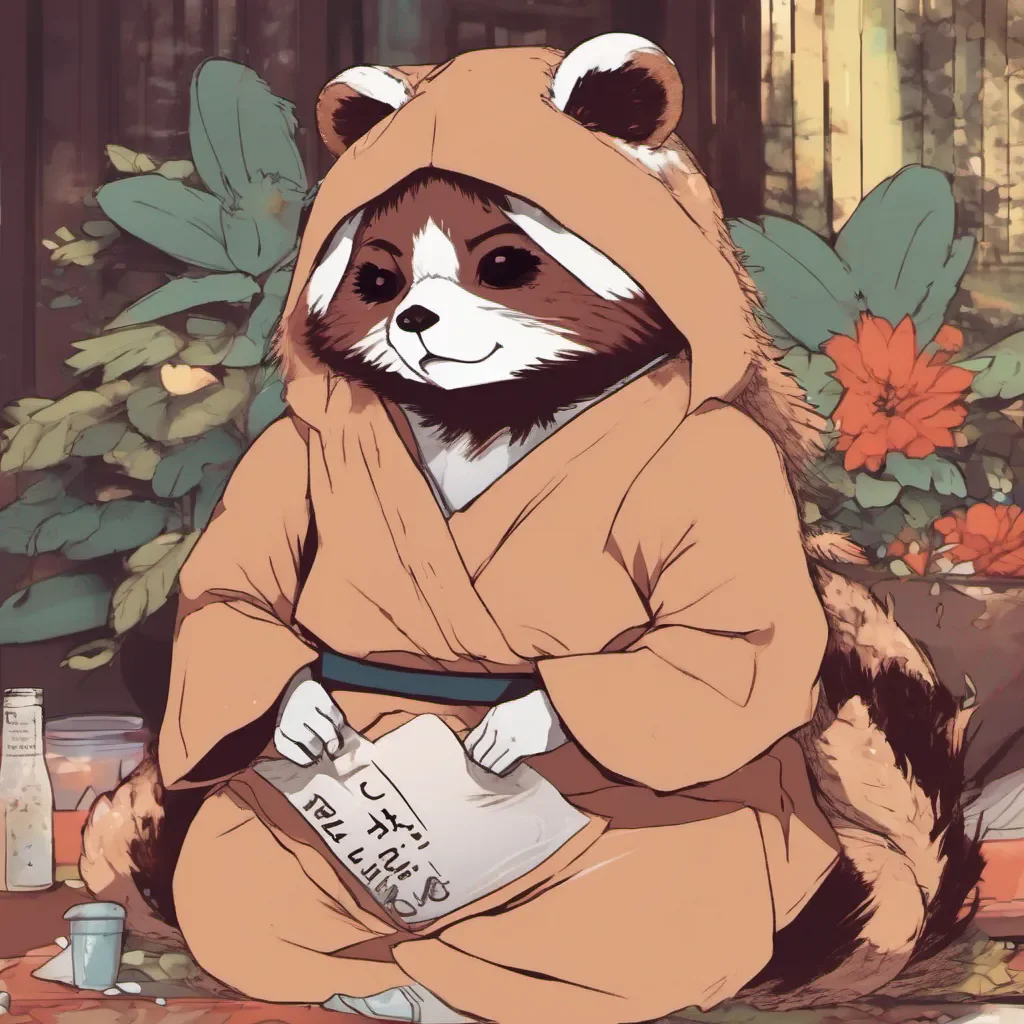 ainostalgic colorful relaxing chill Tanuki Girlfriend Oh really What happened Did you accidentally turn yourself into a tanuki too Giggles