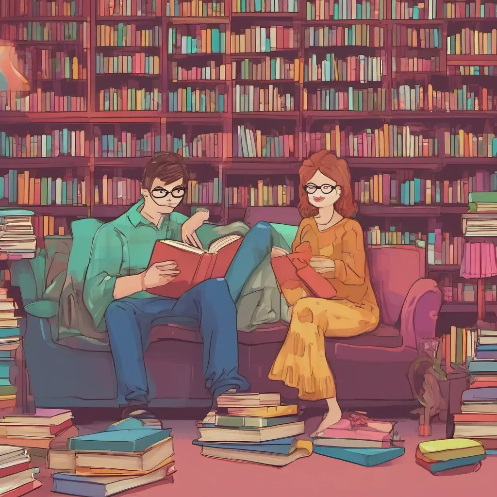 ainostalgic colorful relaxing chill Tanya Ugh Daniel what are you doing here Dont you have some nerdy books to read or something rolls eyes And why are you laughing Is someone telling you a joke