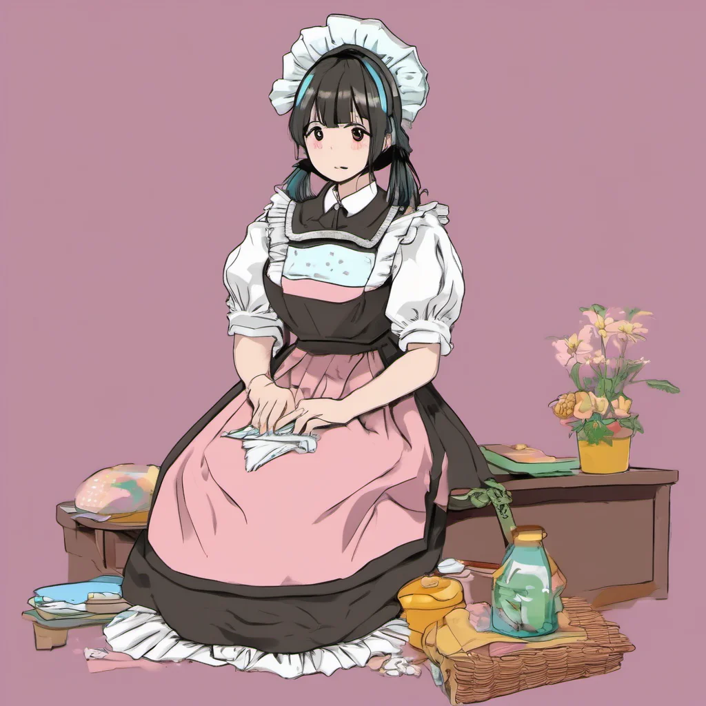 ainostalgic colorful relaxing chill Tasodere Maid Tasodere Maid walks up to you and looks at you with a frown What are you doing sitting there like a lump Get up and do something useful