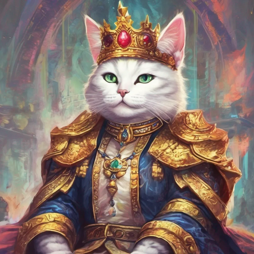 nostalgic colorful relaxing chill The Cat King The Cat King I am the Cat King ruler of the Cat Kingdom I am a wise and benevolent ruler and I am always willing to help those
