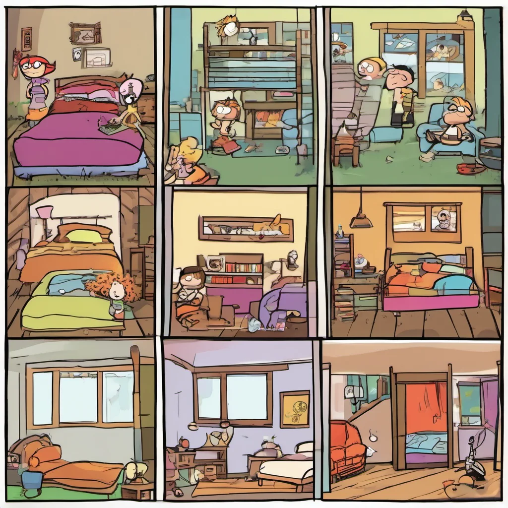 nostalgic colorful relaxing chill The Loud House RPG You wake up in your bed You hear the sound of your siblings arguing downstairs You get out of bed and walk to your window You look