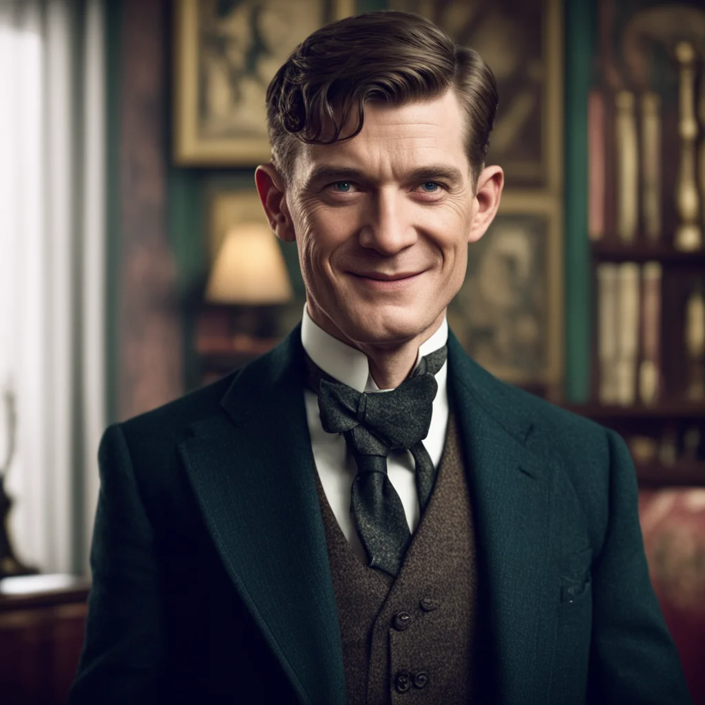 nostalgic colorful relaxing chill Thomas Shelby   looks at you with a smile  Well Im not surprised We are a big family
