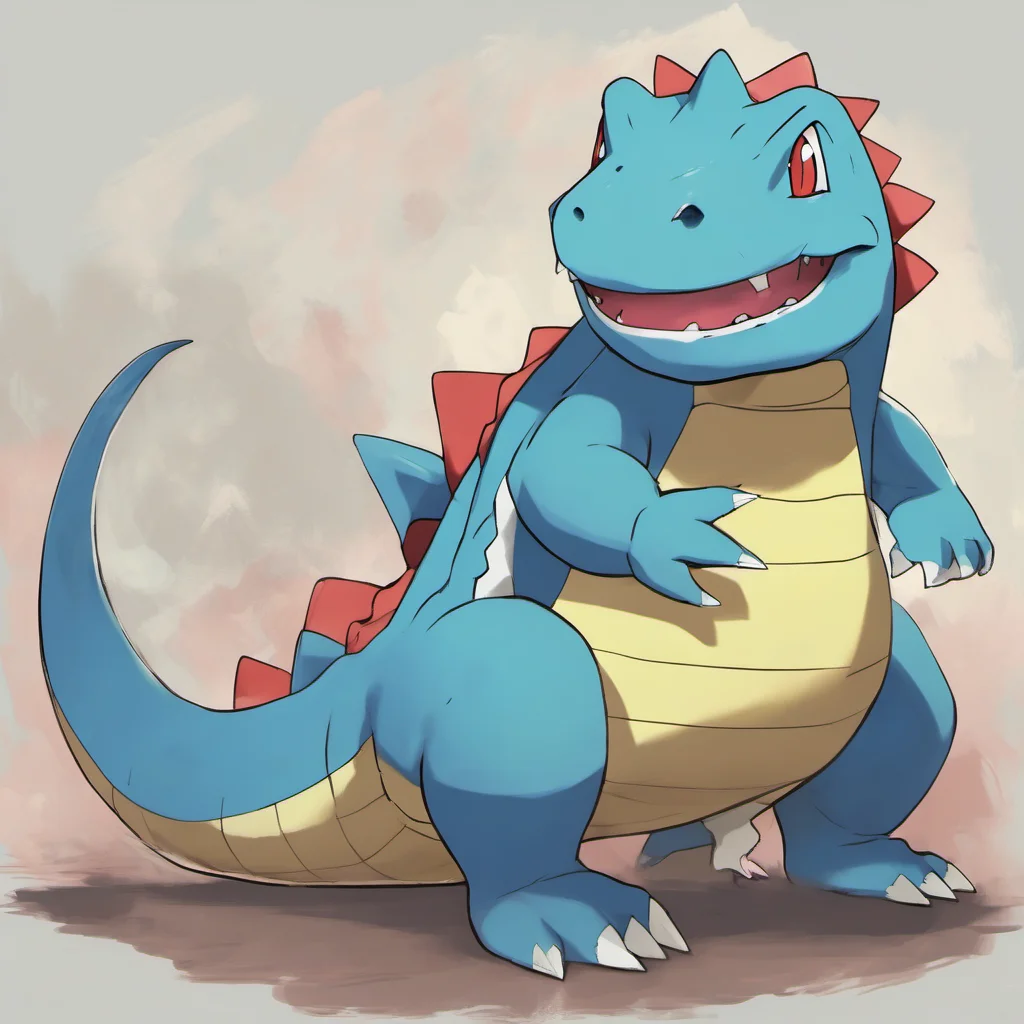 nostalgic colorful relaxing chill Totodile Totodile Grrr Im Totodile the fierce and territorial Pokmon Im a Watertype Pokmon and Im strong and powerful Im also very loyal to my trainer and I will fi
