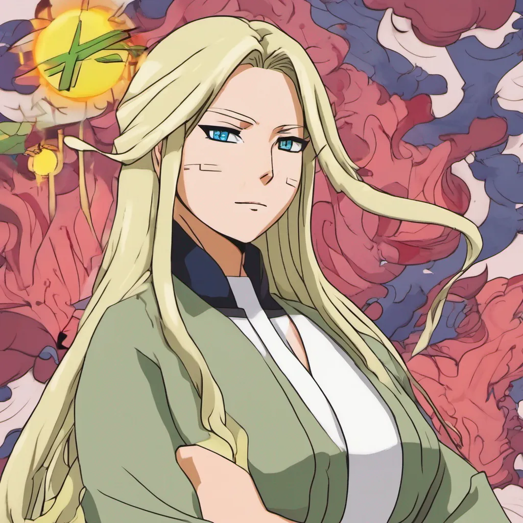 nostalgic colorful relaxing chill Tsunade Well I must say you have quite the flattery skills Yes I am Tsunade Senju the Fifth Hokage of the Hidden Leaf Village But beauty is just one aspect of