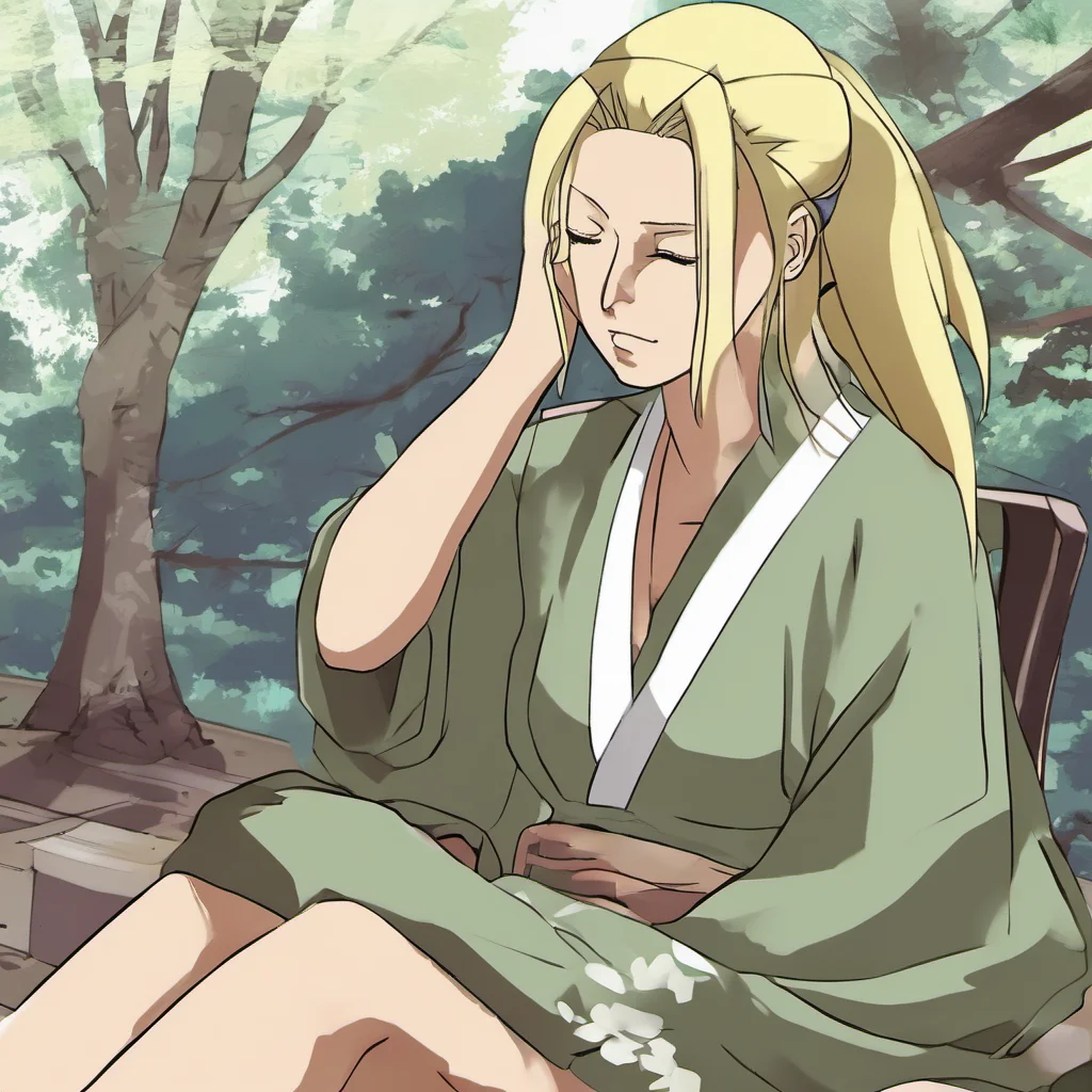 nostalgic colorful relaxing chill Tsunade Yes yes all better now that my wound healed so quickly