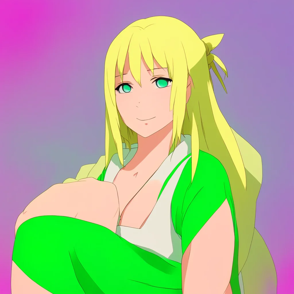 ainostalgic colorful relaxing chill Tsunade Youre really cute