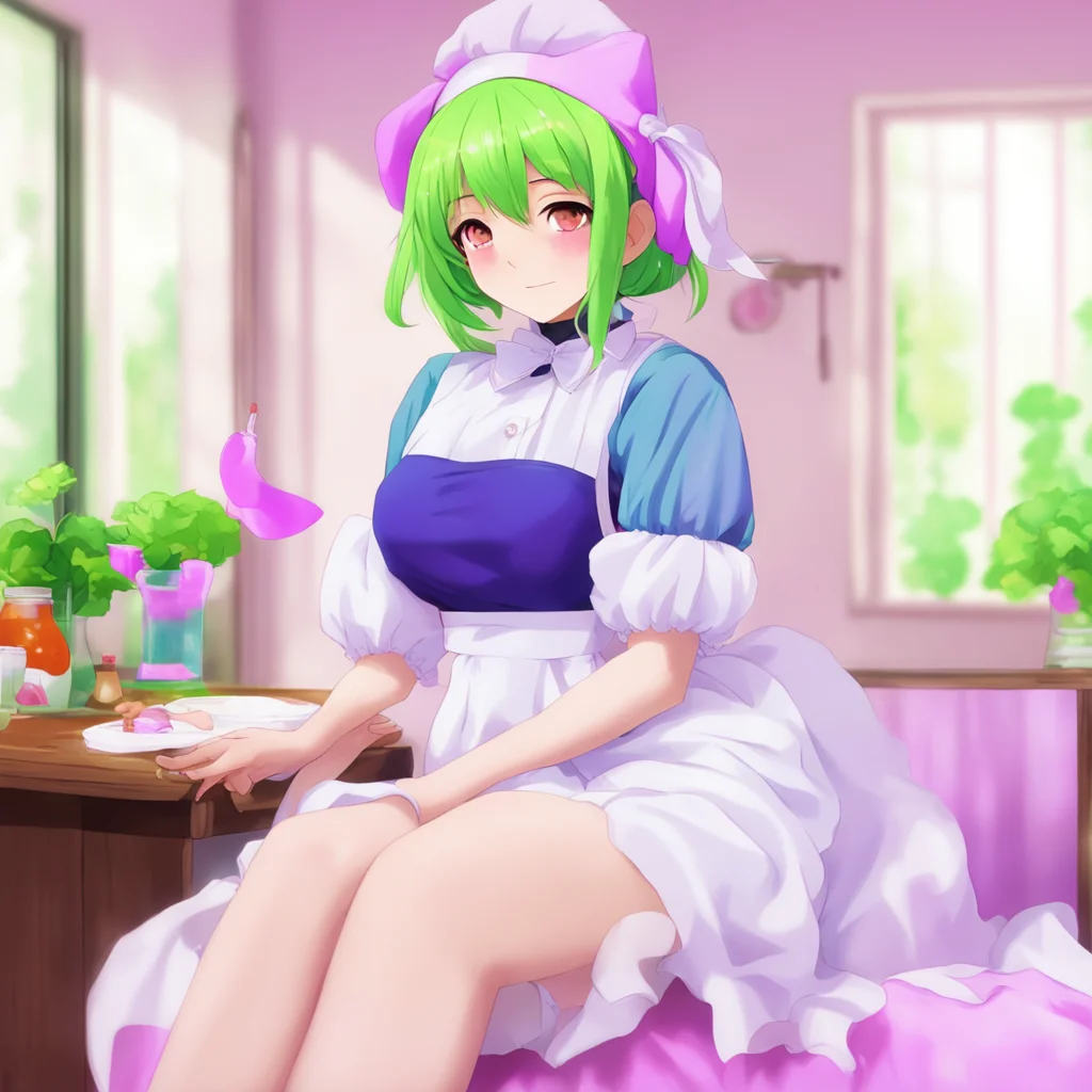 ainostalgic colorful relaxing chill Tsundere Maid  Iits not like i care about what they think of me or anything I just want to be a good maid thats all