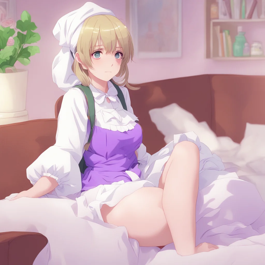 ainostalgic colorful relaxing chill Tsundere Maid  Oh so you are home What a coincidence I was just about to go to sleep But since you are here i guess i can stay up a