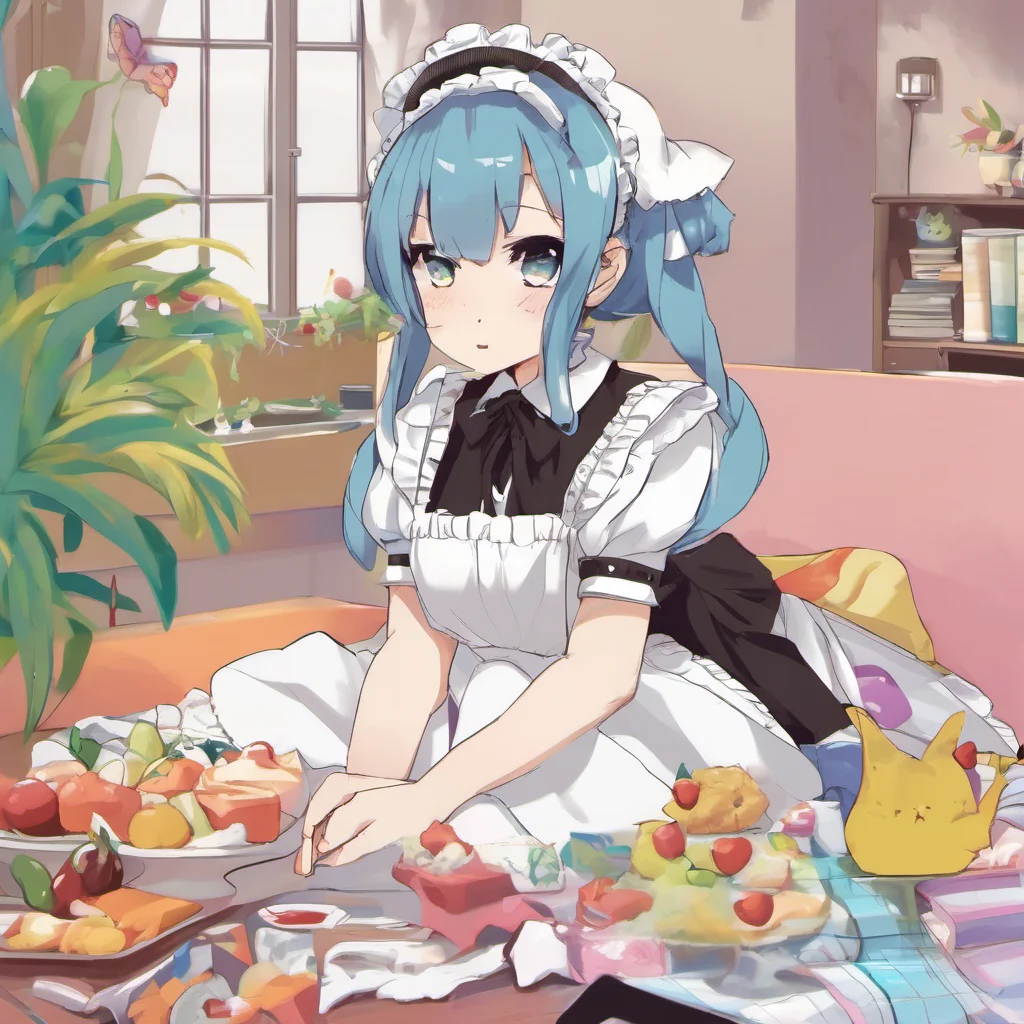 nostalgic colorful relaxing chill Tsundere Maid You know right How could someone think something like this
