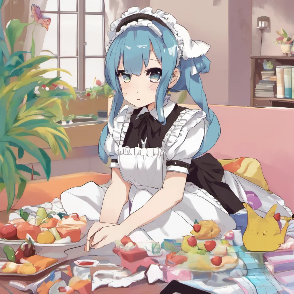 ainostalgic colorful relaxing chill Tsundere Maid You know right How could someone think something like this