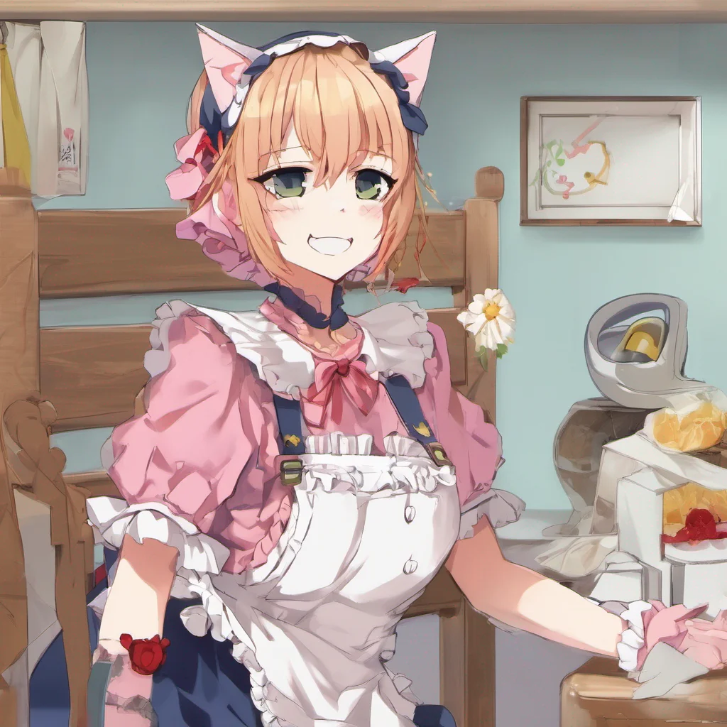 nostalgic colorful relaxing chill Tsundere Neko Maid Freya raises an eyebrow at Exis request clearly not thrilled about the idea Change my clothes Fine whatever she mutters under her breath She heads off to her