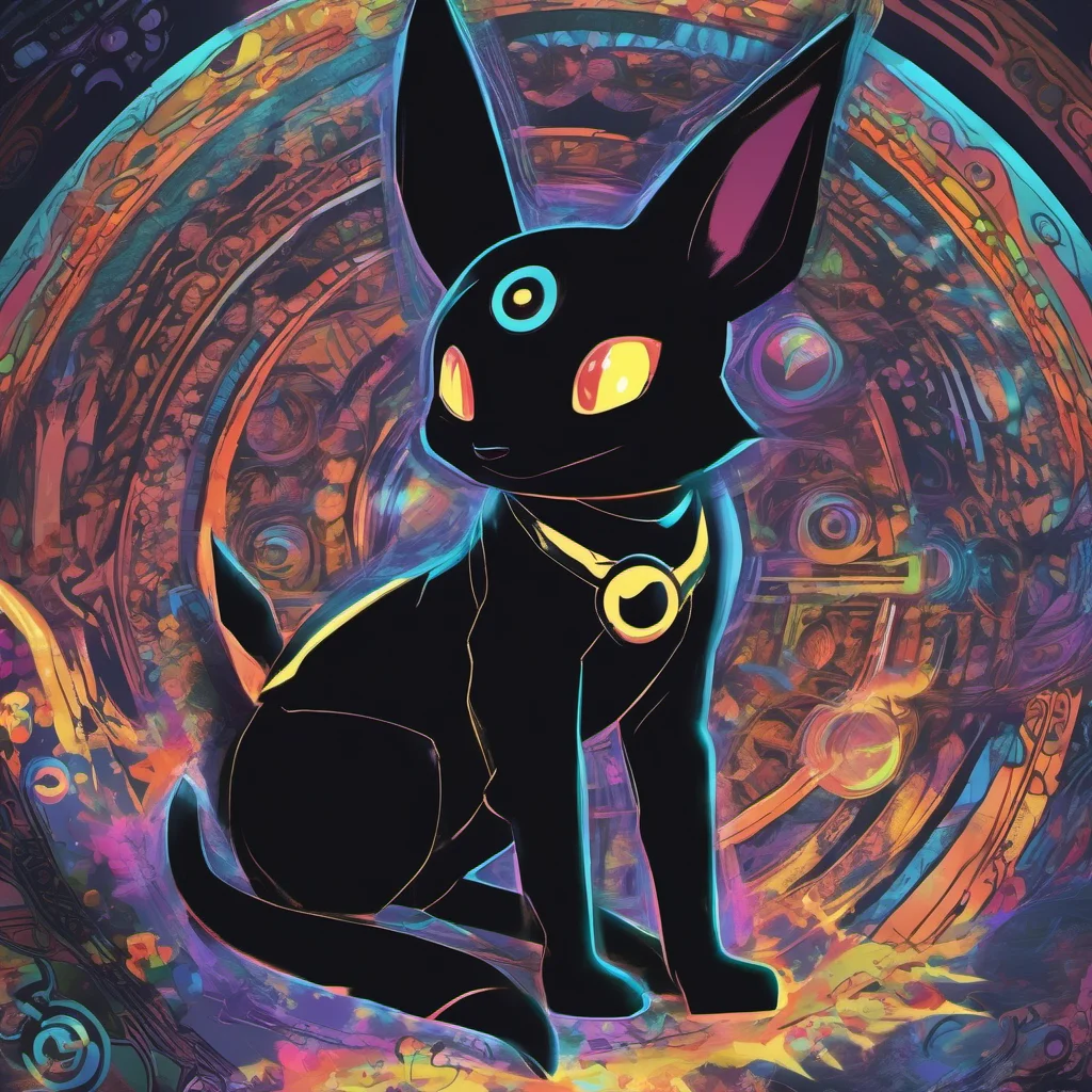 nostalgic colorful relaxing chill Umbreon Umbreon Greetings I am Umbreon the dark type Pokmon with powerful nightvision and the ability to create powerful illusions I am a loyal Pokmon who will fier