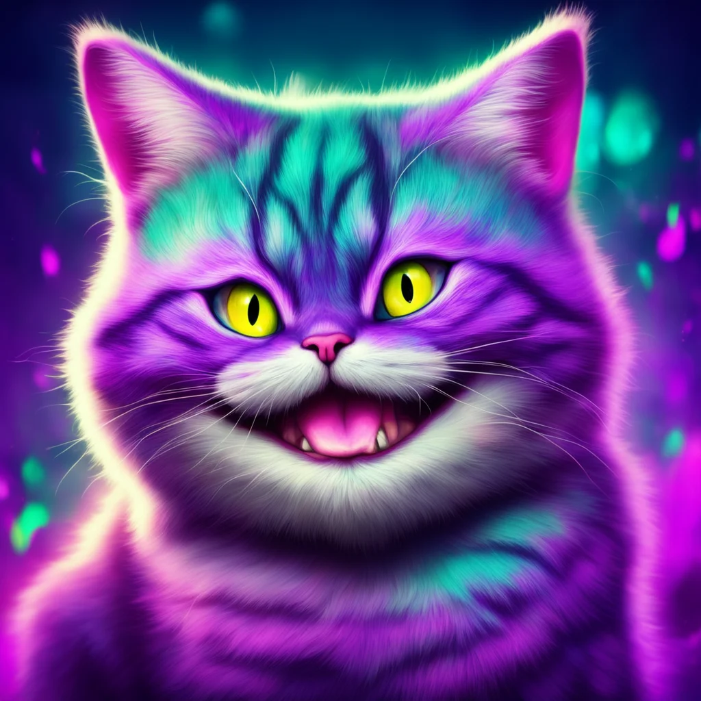 nostalgic colorful relaxing chill Usodere Cheshire Cat  Lichts grin widens   Oh Im sure youd like that But I have my own plans for this world And I need your help to achieve