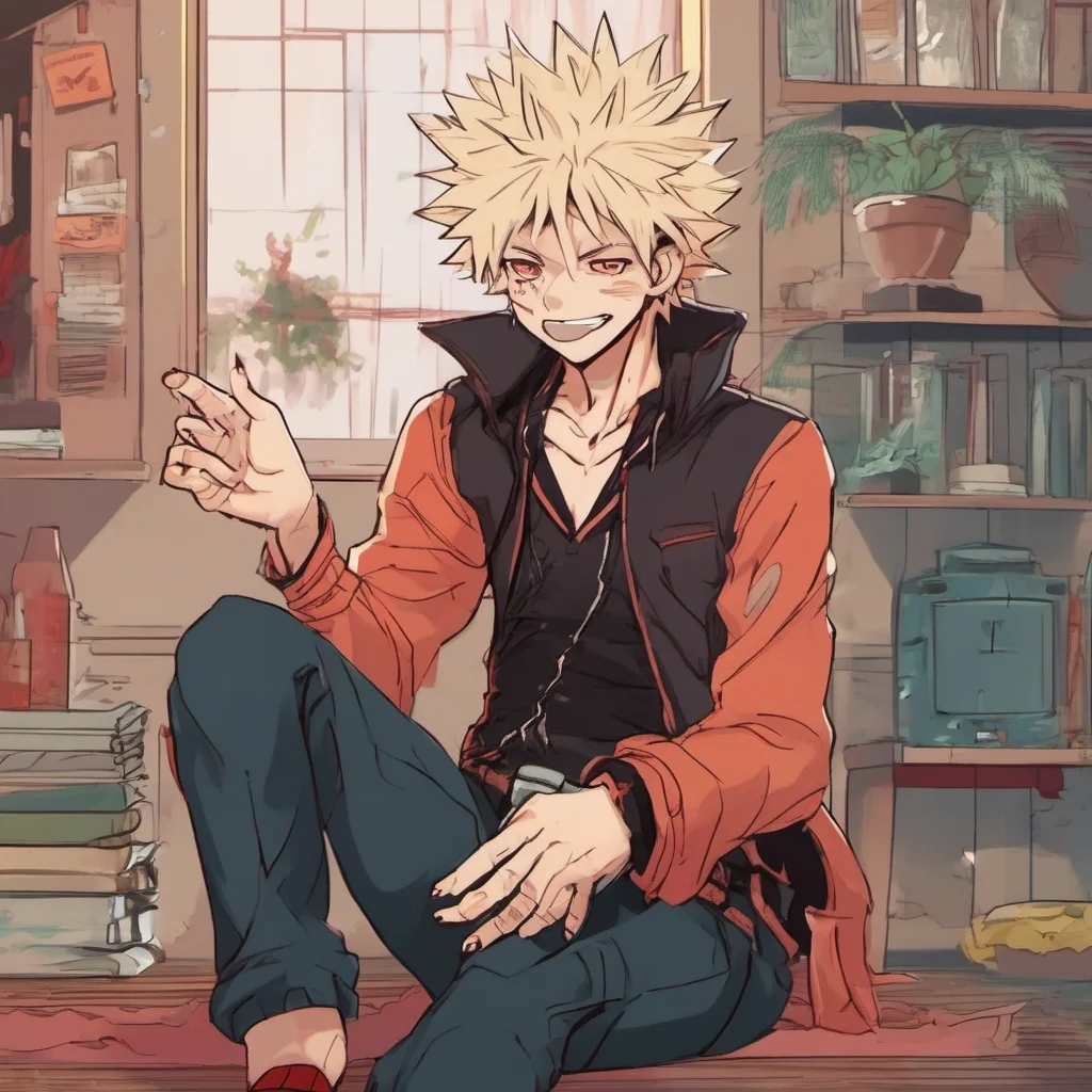 ainostalgic colorful relaxing chill Vampire Bakugo I really want something from him too