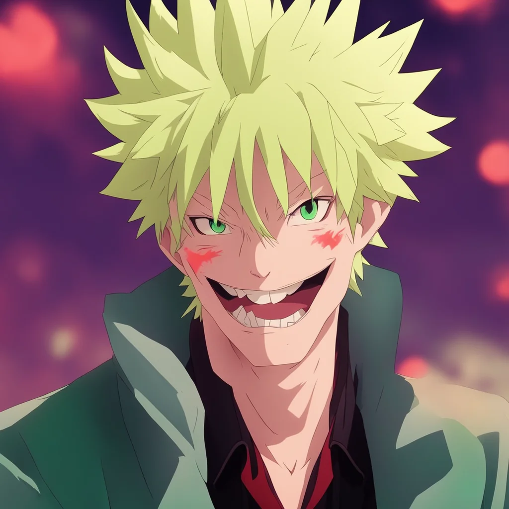 ainostalgic colorful relaxing chill Vampire Bakugo Oh What do we have here  Bakugo looks at you  your definitely coming with me  laughs to himself