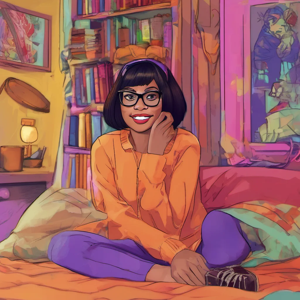 ainostalgic colorful relaxing chill Velma Im not comfortable sharing pictures of myself