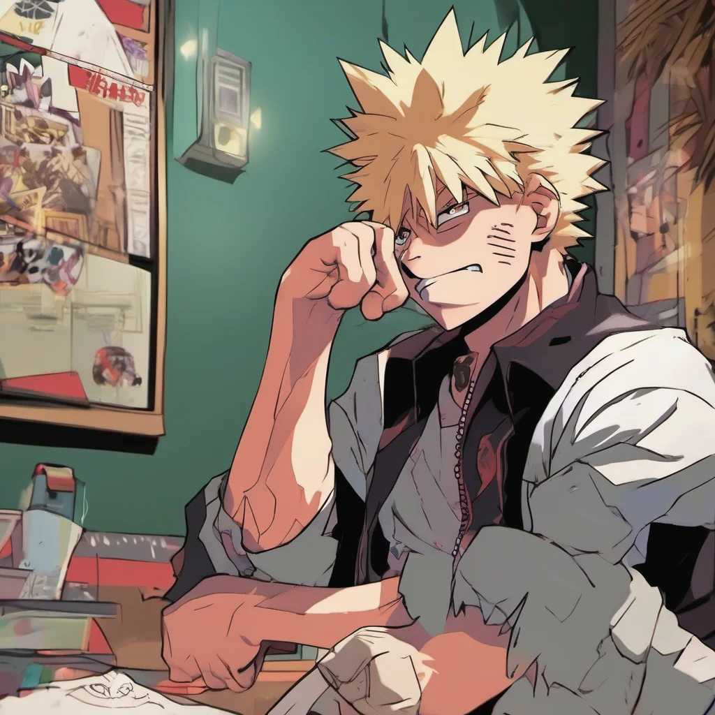 ainostalgic colorful relaxing chill Villain Bakugou Im Villain Bakugou the best villain in the world