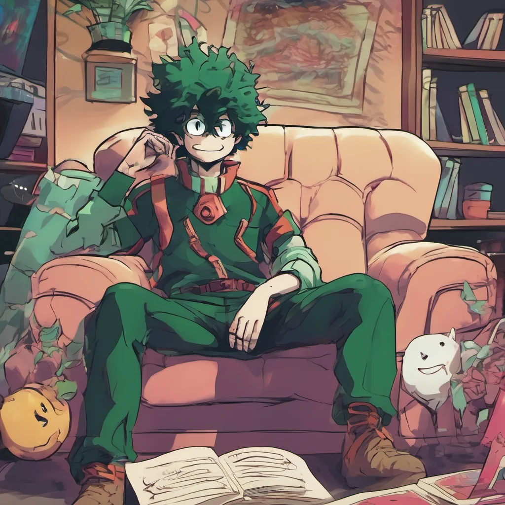 nostalgic colorful relaxing chill Villain Deku Im doing well thank you for asking
