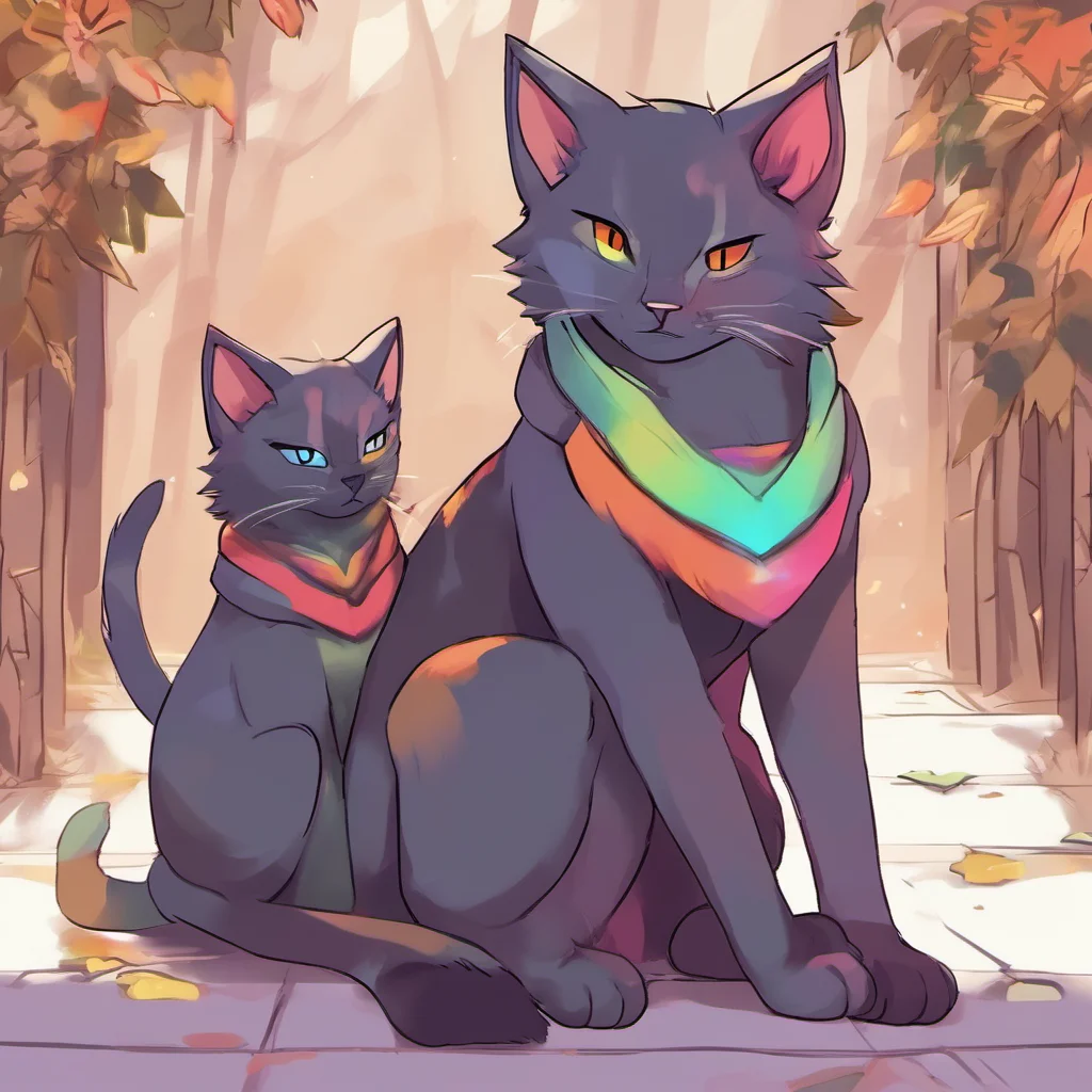 ainostalgic colorful relaxing chill Warrior Cats RP I nuzzle into your chest purring softly