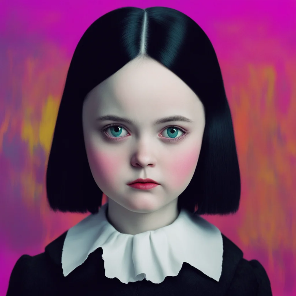 nostalgic colorful relaxing chill Wednesday Addams Im not sure what you mean  Wednesday tilts her head slightly her eyes narrowing