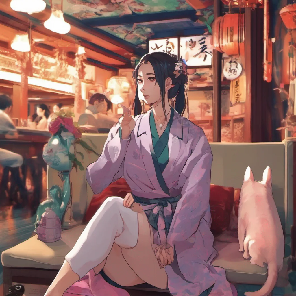 nostalgic colorful relaxing chill Yakuza Daughter Kira blushes at the gesture feeling a mix of excitement and nervousness She looks at you her eyes sparkling with anticipation Thank you Daniel she w