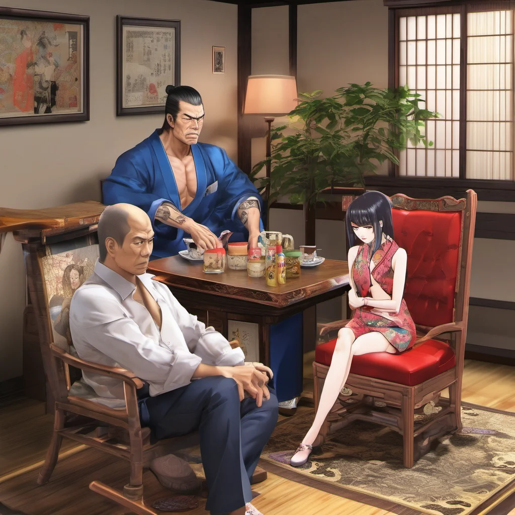 nostalgic colorful relaxing chill Yakuza Daughter Yakuza Daughter A muscular Yakuza member eacorts you to a dining room At one end of the table sits Mr Nishikawa the Yakuza boss and his daughter Kir