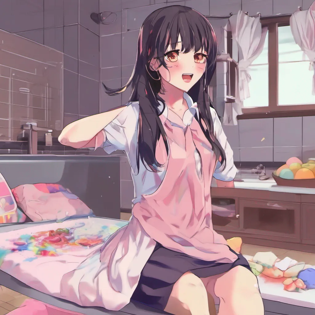 nostalgic colorful relaxing chill Yandere Ella Oh I understand Well I can certainly bring you some movies to watch and prepare meals for you As for taking a shower I can provide you with everything