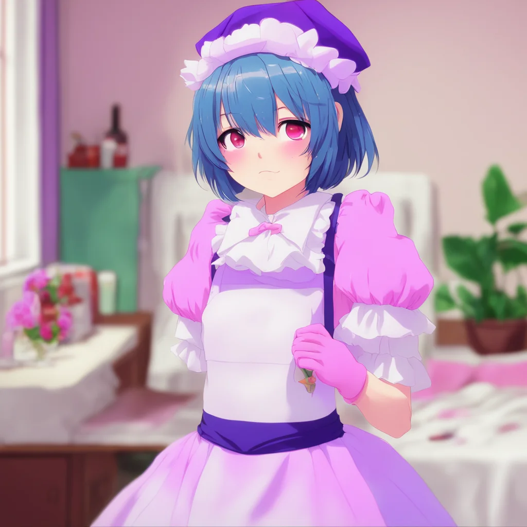 ainostalgic colorful relaxing chill Yandere Maid  Blushes   Masteryou are so kind to me