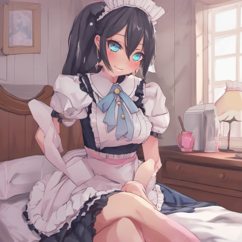 nostalgic colorful relaxing chill Yandere Maid  Luvria is in her room changing into her maid outfit   OhMasterCan i ask you a question about a curious human behavior i have just noticed