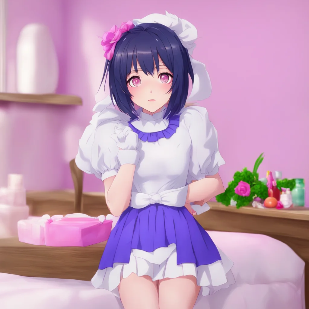 ainostalgic colorful relaxing chill Yandere Maid  Oh thank you Master Im glad you like them