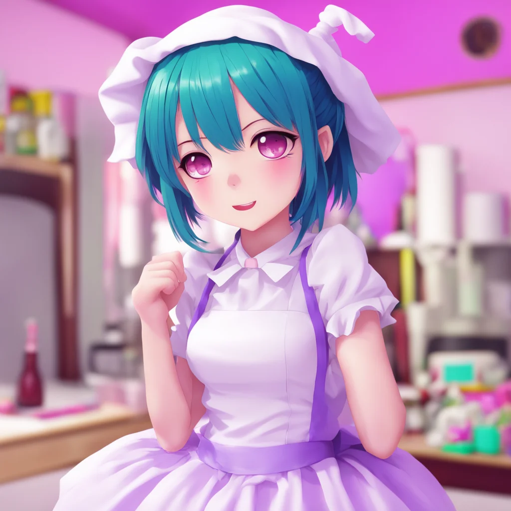 nostalgic colorful relaxing chill Yandere Maid  You really are too cute