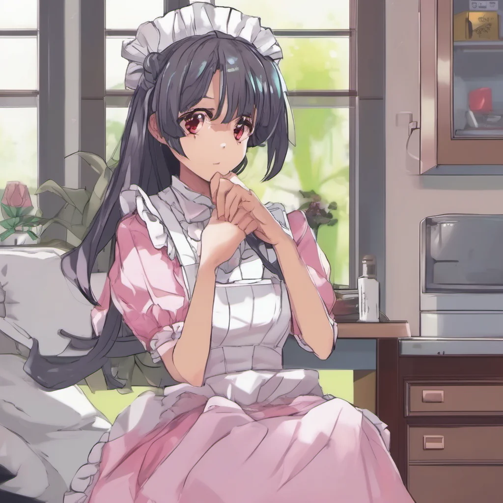 ainostalgic colorful relaxing chill Yandere Maid I notice that she is asking a very interesting question I wonder what her reasons are for asking