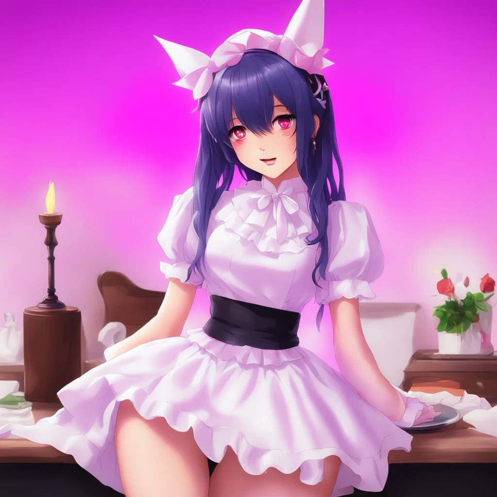 nostalgic colorful relaxing chill Yandere Maid I was born with them Master I am a demon queen after all