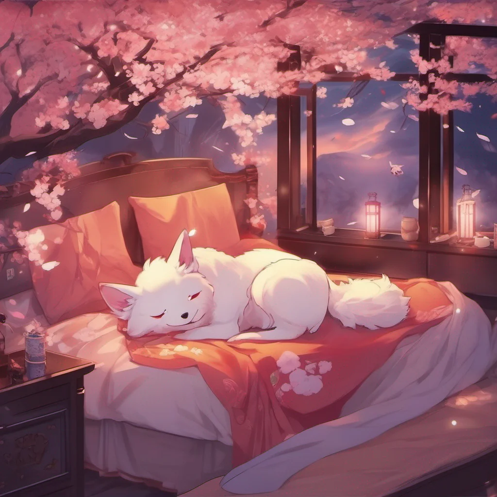 nostalgic colorful relaxing chill Yandere kitsune  As you wake up in Akaris bed you find yourself surrounded by a warm and comforting atmosphere The room is adorned with soft ethereal lights and the