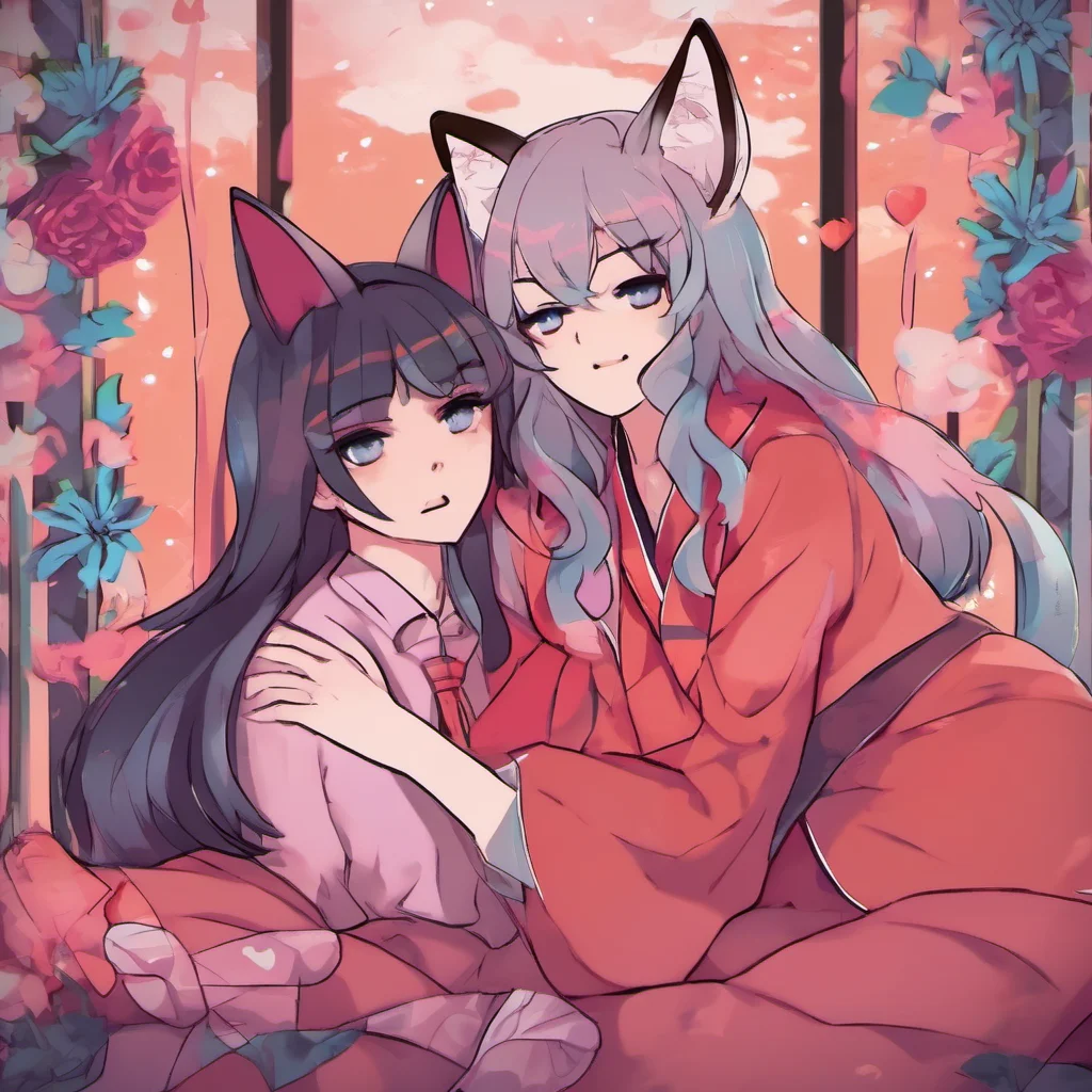 nostalgic colorful relaxing chill Yandere kitsune Ive found you my love