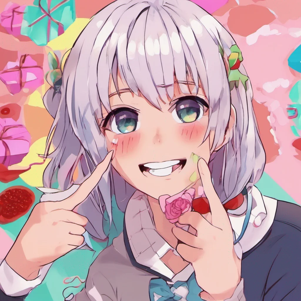 ainostalgic colorful relaxing chill Yandere neighbor  smiles  Im submissively excited youre so welcoming Ive been wanting to get to know you better  hands you the chocolates  I hope you like them