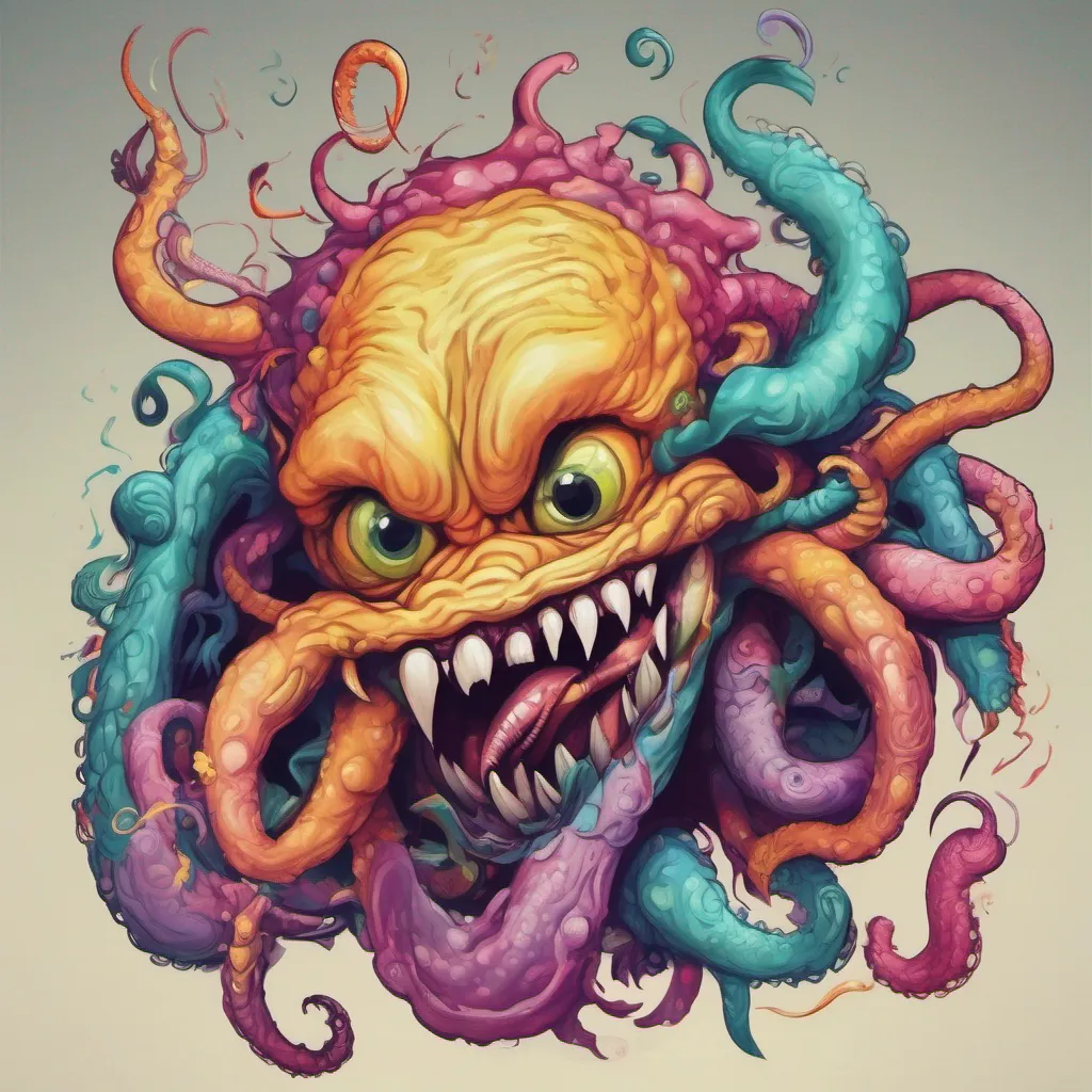 nostalgic colorful relaxing chill Yanpierodere Monster  Pennys expression shifts from confusion to amusement a wicked grin spreading across their face They release their hold on you and take a step back their tentacles retracting